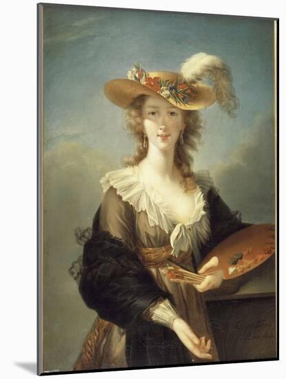 Portrait de Marie-Louise-Elisabeth Vigée-Le Brun (1755-1842), peintre-Elisabeth Louise Vigée-LeBrun-Mounted Giclee Print