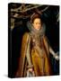 Portrait De Marie-Madeleine D'autriche (1589-1631) Grande Duchesse De Toscane  (Portrait of Archdu-Frans II Pourbus-Stretched Canvas