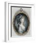 Portrait de Marie-Thérèse Louise de Savoie Carignan, princesse de Lamballe, surintendante de la-Joseph Boze-Framed Premium Giclee Print