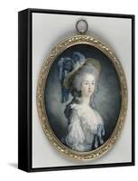 Portrait de Marie-Thérèse Louise de Savoie Carignan, princesse de Lamballe, surintendante de la-Joseph Boze-Framed Stretched Canvas