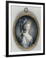 Portrait de Marie-Thérèse Louise de Savoie Carignan, princesse de Lamballe, surintendante de la-Joseph Boze-Framed Giclee Print