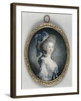 Portrait de Marie-Thérèse Louise de Savoie Carignan, princesse de Lamballe, surintendante de la-Joseph Boze-Framed Giclee Print