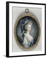 Portrait de Marie-Thérèse Louise de Savoie Carignan, princesse de Lamballe, surintendante de la-Joseph Boze-Framed Giclee Print