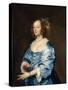 Portrait De Mary Ruthven Epouse De L'artiste  (Portrait of Mary (Nee Ruthven), Lady Van Dyck) Pein-Anthony Van Dyck-Stretched Canvas