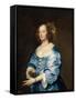 Portrait De Mary Ruthven Epouse De L'artiste  (Portrait of Mary (Nee Ruthven), Lady Van Dyck) Pein-Anthony Van Dyck-Framed Stretched Canvas