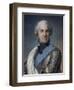 Portrait de Maurice comte de Saxe (1696-1750), maréchal de France-Maurice Quentin de La Tour-Framed Giclee Print