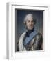 Portrait de Maurice comte de Saxe (1696-1750), maréchal de France-Maurice Quentin de La Tour-Framed Giclee Print