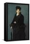 Portrait de Mme***dit "La Femme au parapluie".-Jean Jacques Henner-Framed Stretched Canvas