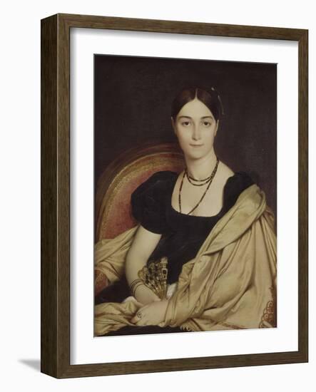 Portrait de Mme Duvauçay-Jean-Auguste-Dominique Ingres-Framed Giclee Print