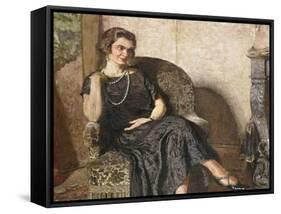 Portrait De Mme Fridette Satton, 1923-Edouard Vuillard-Framed Stretched Canvas