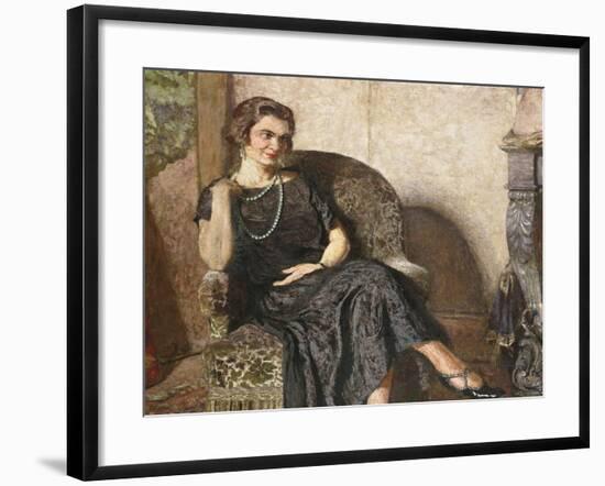 Portrait De Mme Fridette Satton, 1923-Edouard Vuillard-Framed Giclee Print