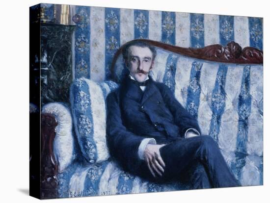 Portrait de Monsieur R, 1877-Gustave Caillebotte-Stretched Canvas