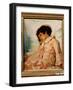 Portrait De Nadia (Nadya) Repina, Fille De L'artiste. Peinture De Ilya Yefimovich Repin (Repine) (1-Ilya Efimovich Repin-Framed Giclee Print