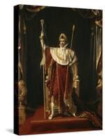Portrait de Napoléon Ier en costume impérial-Jacques-Louis David-Stretched Canvas