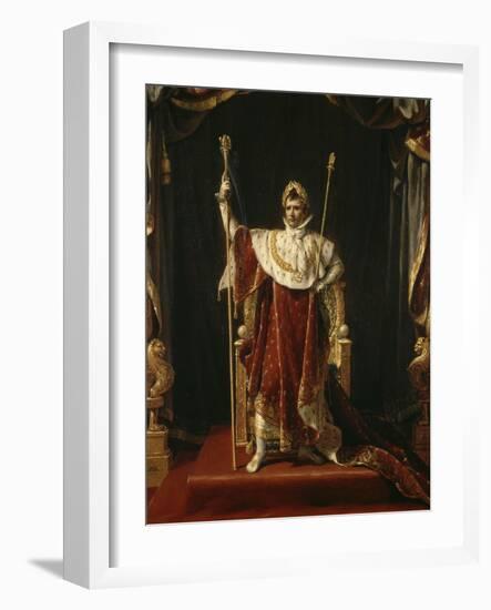 Portrait de Napoléon Ier en costume impérial-Jacques-Louis David-Framed Giclee Print