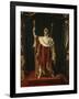 Portrait de Napoléon Ier en costume impérial-Jacques-Louis David-Framed Giclee Print