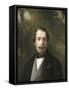 Portrait de Napoléon III en costume anglais-Franz Xaver Winterhalter-Framed Stretched Canvas