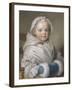 Portrait de Nicole Ricard enfant-Maurice Quentin de La Tour-Framed Giclee Print