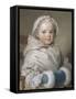 Portrait de Nicole Ricard enfant-Maurice Quentin de La Tour-Framed Stretched Canvas