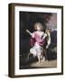 Portrait De Petite Fille Avec Une Biche  (Portrait of a Girl with a Deer) Peinture De Nicolaes Mae-Nicolaes Maes-Framed Giclee Print