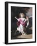 Portrait De Petite Fille Avec Une Biche  (Portrait of a Girl with a Deer) Peinture De Nicolaes Mae-Nicolaes Maes-Framed Giclee Print