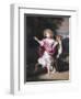 Portrait De Petite Fille Avec Une Biche  (Portrait of a Girl with a Deer) Peinture De Nicolaes Mae-Nicolaes Maes-Framed Giclee Print