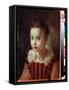 Portrait De Petite Fille  Enfant Richement Vetue. Peinture De Federico Fiori Barocci Ou Baroccio (-Federico Fiori Barocci or Baroccio-Framed Stretched Canvas