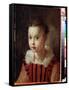 Portrait De Petite Fille  Enfant Richement Vetue. Peinture De Federico Fiori Barocci Ou Baroccio (-Federico Fiori Barocci or Baroccio-Framed Stretched Canvas
