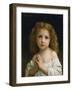 Portrait De Petite Fille Les Mains Jointes En Priere  Peinture De William-Adolphe Bouguereau (1825-William-Adolphe Bouguereau-Framed Giclee Print