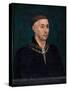 Portrait De Philippe III Le Bon, Duc De Bourgogne (1396 - 1467) (Portrait of Philip the Good (1396--Rogier van der Weyden-Stretched Canvas