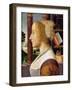 Portrait De Profil De Jeune Femme  (Profile Portrait of a Young Woman) Peinture De Davide Ghirland-Davide Ghirlandaio-Framed Giclee Print