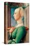 Portrait De Profil De Jeune Femme  (Profile Portrait of a Young Woman) Peinture Sur Bois De Filipp-Fra Filippo Lippi-Stretched Canvas