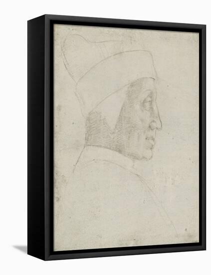 Portrait de profil du doge Leonardo Loredan-Raffaello Sanzio-Framed Stretched Canvas