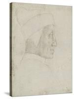 Portrait de profil du doge Leonardo Loredan-Raffaello Sanzio-Stretched Canvas