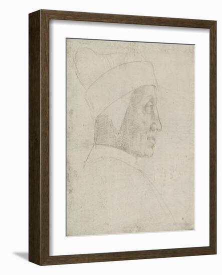 Portrait de profil du doge Leonardo Loredan-Raffaello Sanzio-Framed Giclee Print