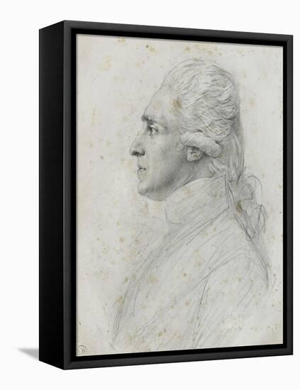 Portrait de Rochambeau-Augustin De Saint-aubin-Framed Stretched Canvas