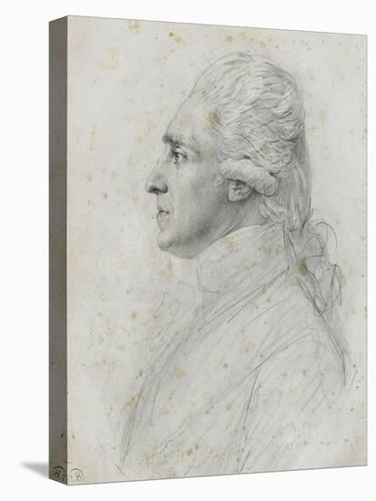 Portrait de Rochambeau-Augustin De Saint-aubin-Stretched Canvas