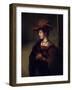 Portrait De Saskia Van Uylenburgh Epouse Du Peintre Hollandais Rembrandt' (Portrait of Saskia Van-Carel Fabritius-Framed Giclee Print