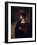 Portrait De Saskia Van Uylenburgh Epouse Du Peintre Hollandais Rembrandt' (Portrait of Saskia Van-Carel Fabritius-Framed Giclee Print