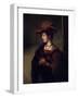 Portrait De Saskia Van Uylenburgh Epouse Du Peintre Hollandais Rembrandt' (Portrait of Saskia Van-Carel Fabritius-Framed Giclee Print