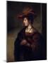 Portrait De Saskia Van Uylenburgh Epouse Du Peintre Hollandais Rembrandt' (Portrait of Saskia Van-Carel Fabritius-Mounted Giclee Print