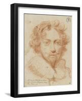 Portrait de Simon Vouet-Nicolas Mignard-Framed Giclee Print