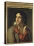 Portrait de son geolier-Jacques-Louis David-Stretched Canvas