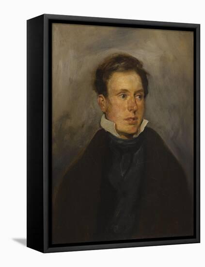 Portrait de Thalès Fielding-Eugene Delacroix-Framed Stretched Canvas