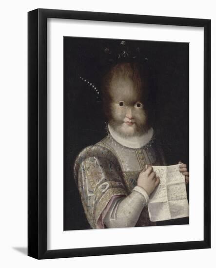 Portrait de Tonetta, fille de Gonsalvo-Lavinia Fontana-Framed Giclee Print