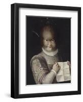 Portrait de Tonetta, fille de Gonsalvo-Lavinia Fontana-Framed Giclee Print