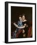 Portrait de Zénaïde et de Charlotte Bonaparte-Jacques-Louis David-Framed Giclee Print