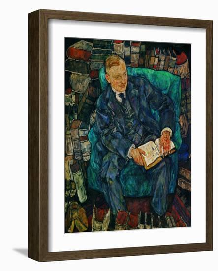 Portrait Dr. Hugo Koller, 1919-Egon Schiele-Framed Giclee Print