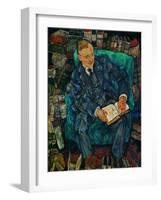 Portrait Dr. Hugo Koller, 1919-Egon Schiele-Framed Giclee Print