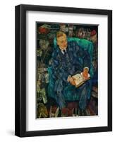 Portrait Dr. Hugo Koller, 1919-Egon Schiele-Framed Giclee Print